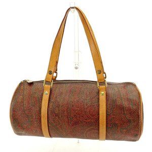 Etro Handbag Paisley Brown Beige Woman Authentic Used Y3931
